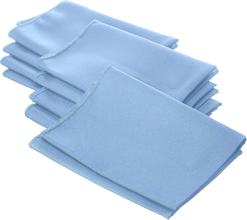 LA Linen 10-Pack Poly Poplin Napkin, Soft Cloth Napkins, Washable Reusable Napkins, Stain and Wrinkle Resistance Table Napkins for Dinner, Wedding...