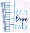 KAF Home Pantry Live Love Lake Kitchen Dish Towel Set of 4, 100-Percent Cotton, 18 x 28-Inch...