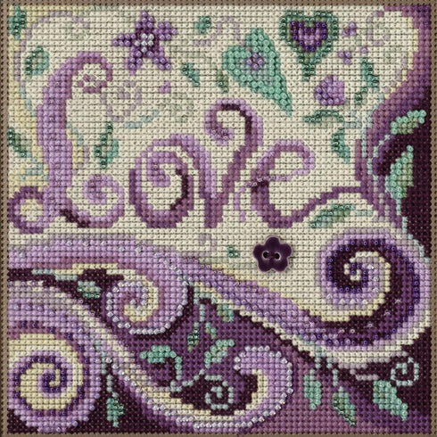 Mill Hill Love Beaded Counted Cross Stitch Kit Buttons & Beads 2023 Spring Series MH142312...