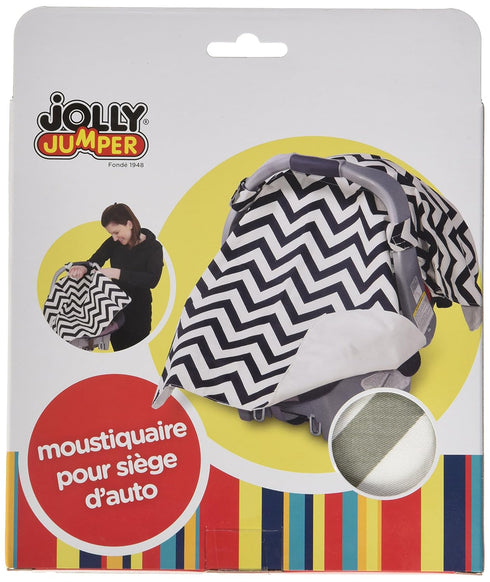 Jolly Jumper Infant Car Seat Veil, Chevron Grey, One Size...