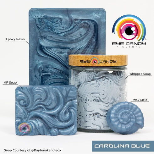 Eye Candy Premium Blue Mica Powder Pigment (50g) | Multipurpose DIY Arts and Crafts Additive | Acrylic Pouring, Woodwork, Epoxy, Resin, Bath Bombs...