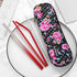 Travel Utensils,Reusable Silverware Set To Go Portable Cutlery Set with a Waterproof Carrying Case for Lunch Boxes Workplace Camping Picnic (GraRe...