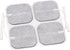 BodyMed TENS/EMS Unit 4 Electrode Pads – Four, 2 x 2 Inch Square Electrodes in Ten Packs – Reusable and Self-Adhesive for Easy Muscle Stimulation ...