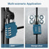 Puroma 2 Pack Combination Lock 4 Digit Locker Lock Outdoor Waterproof Padlock for School Gym Locker, Sports Locker, Fence, Toolbox, Gate, Case, Ha...