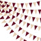 Burgundy Party Decorations Maroon Champagne Gold Triangle Banner Flag Bunting Pennant for Birthday Engagement Wedding Bridal Shower Baby Shower An...