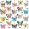 20 Pcs Butterfly Diamond Painting Keychains Kit 5D Butterfly DIY Diamond Key Chain Single Side Floral Hanging Diamond Painting Ornament Kits for S...