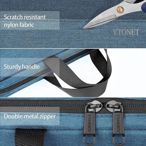 Ytonet 13 13.3 Inch Laptop Sleeve Case, Water Resistant TSA Laptop Bag Computer Carrying Case with Handle, Compatible with MacBook HP Dell Lenovo ...