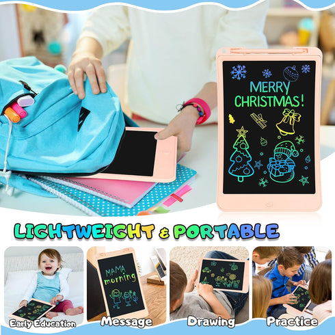 LCD Writing Tablet for Kids, ATMPC 10 inch Doodle Board with Lock Function, Erasable, Portable Drawing Board, Educational and Learning Toys for Bo...