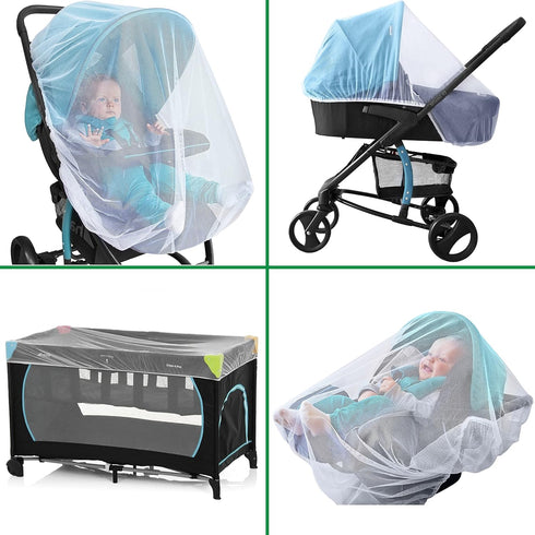 Baby Mosquito Net for Stroller, Car Seat & Bassinet – Premium Infant Bug Netting for Jogger, Carrier & Pack N Play – Toddler Canopy & Gift Packagi...