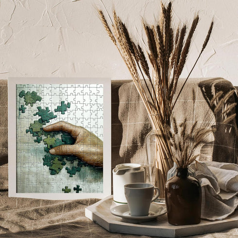 Posterizer 1 pcs-cute unique puzzle pieces art-Abstract & Modern Art Gift for Art Lovers Decorations for Bedroom, Office, Living Room - unframed w...