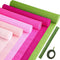 Gersoniel 57 Pieces Crepe Paper Flower DIY Kits 6 Rolls 35g Crepe Paper Rolls 50 Pcs Floral Iron Wire 1 Roll 50 Meter for Birthday Party Wedding (...
