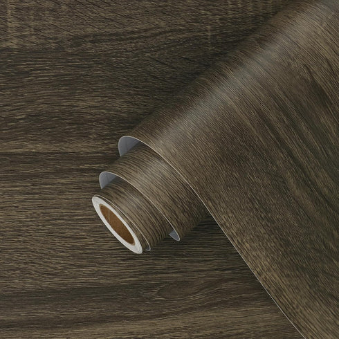 Brown Wood Grain Contact Paper for Countertops Wood Look Peel and Stick Wallpaper Self Adhesive Removable Wall Paper for Cabinets Peel and Stick C...