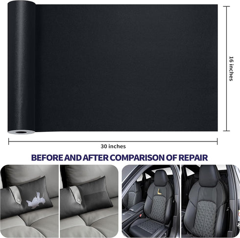 Self Adhesive Leather Repair Patch,30 in x 16 in Large Leather Patches for Furniture,Leather Repair kit for Couch,Car Seat,Motorcycle seat,Lovesea...
