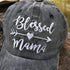 Women's Baseball Hat Blessed Mama Faith Embroidered Vintage Distressed Dad Cap Black...