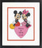 Dimensions Mickey Mouse and Minnie Mouse Wedding Record Counted Cross Stitch for Beginners, 14 Count White Aida Cloth, 8'' x 10''...
