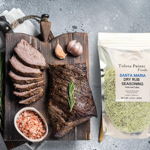 Tolosa Pointe - Steak, Santa Maria Seasoning, Pork Tenderloin, Prime Rib Roast, Steak Seasoning for Grilling, BBQ Rub, Sugar Free, Gluten Free, 12...
