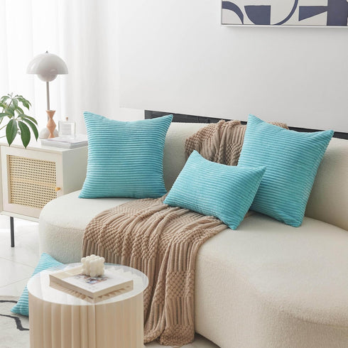 Home Brilliant Rectangle Pillow Covers 12x20 Teal, Decorative Lumbar Pillow Cover for Couch Bench Outdoor Furniture, 12 x 20 inch, Teal...