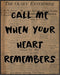 Posterizer 1 pcs-Retro Dictionary print-Call me when your heart remembers-Quotes and Poems-Motivational & Inspirational Art-Decor for Home & Offic...