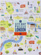 Talking Tables 250-piece Map of London Jigsaw Puzzle & Poster | Illustrated | UK England Landmarks Travel | Rainy Day, at Home, Lockdown, Birthday...