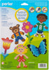 Perler 22645 Fuse Bead Pegboards 7-Pack-Boy/Girl/Bear/Monkey/Butterfly/2 Flowers...