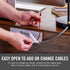 VELCRO Brand Cable Sleeves. Organize Messy Wires on Desk, Behind TV or Game Console. 16-Inch (2x8in) White. Removable Adhesive Mounts to Smooth Su...