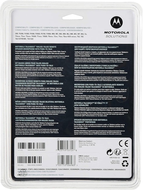 Motorola 53724 Remote Speaker Microphone (Black)...