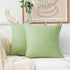 Home Brilliant Green Throw Pillow Covers 18x18 Linen Decorative Spring Pillow Covers Sage Green Sofa Cushion Covers for Couch Bed Decor, 18 x 18 i...