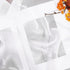 NICETOWN Sheer Canopy Bed Curtains Panels 216 - Home Decoration Sheer Voile Scarf Valance for Wedding (1 Panel, W60 x L216, White)...