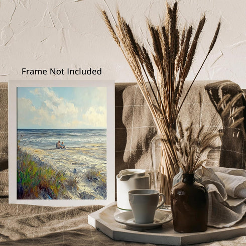 Posterizer 1 pcs-coastal landscape in classic oil painting style 5-Collectibles & Fine Art-Landscape & Nature Art-Gift for Men Women Teens- unfram...