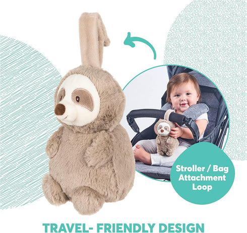GUND Baby Lil’ Luvs Tuck-Away Lovey, Reese Sloth, Ultra Soft Animal Plush Toy with Built-in Baby Blanket for Babies and Newborns...