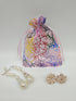 100pcs Sheer Organza Favor Bags For Wedding Baby Shower Rattan Print Gift Bags Samples Display Drawstring Pouches (3x4 inch, coral pink)...