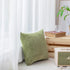 Home Brilliant Sage Green Spring Pillow Covers Chenille Velvet Plush Decorative Throw Pillow for Couch Sofa Decor, 2 Packs 18x18 inch (45cm), Fres...