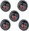 Oiyagai 5 Pack Speaker Terminal Cup Round Spring-Loaded Binding Post 2-Pin Push Connectors, 2.188" Panel Mount for DIY Speaker Cabinet, Home Audio...