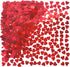Red Love Heart Table Confetti - Valentines Day Party Foil Metallic Sequins Sprinkles Decorations, 60g...