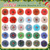 60 Pcs Christmas Dog Collar Flowers Bulk Winter Pet Flower Collar Bow Ties Holiday Dog Accessories Grooming Supplies Puppy Bows Slides Attachment ...