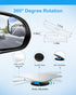 2pcs Fan Shaped Blind Spot Mirror, 360 Degree Adjustabe HD Glass Blind Spot Mirrors, Frameless Convex Rear View Mirror, for any Car, Van, Suv and ...