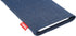 Jive Blue Custom Tailored Sleeve for Apple iPhone Xr | Made in Germany | Fine Suit Fabric Pouch case Cover with Microfibre Lining for Display Clea...