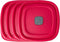 3/5/7 Cup Replacement Lids for Rubbermaid Food Storage Containers Steam Vent (4-Pack, Red)...