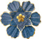 EASICUTI Blue Metal Flower Wall Decor Boho Metal Wall Art Decorations Hanging for Indoor Outdoor Home Bathroom Patio Fence Garden Bedroom Living R...