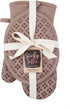 Sticky Toffee Oven Mitt and Pot Holder Set of 3 – Brown Non-Slip Silicone Kitchen Hot Pads and Mitts, 100% Cotton Shell, Oeko-Tex Cotton...