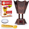 AM Bakhoor Electric Incense Burner - Oud Frankincense Resin Burner 6.5 Inches Tall (Hexagon) (Copper)...