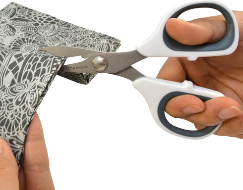 Westcott 5.5" Rag Snips, Crafting, Quilting & Sewing Scissors for Fabric Cutting with Titanium-Bonded Blades...