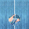 PartyWoo Foil Fringe Curtains Blue, 2 pcs 3.3x6.6 ft Blue Streamers, Fringe Backdrop, Tinsel Backdrop, Tinsel Curtain, Metallic Door Shimmer, Birt...