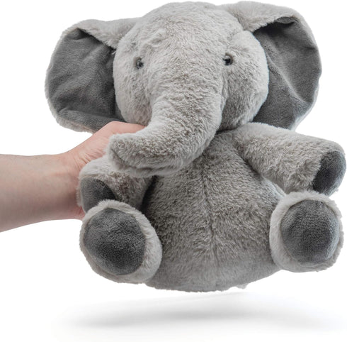 PREXTEX Elephant Stuffed Animals - Soft & Cozy Baby Stuffed Elephant Plush Toy (Large - 10.5 Inches) Machine Washable Stuffed Animals for Boys & G...