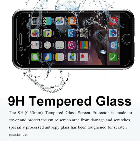 Ailun Screen Protector for iPhone 8 Plus 7 Plus Privacy Anti Glare 3Pack Anti Spy Private Tempered Glass...