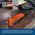 AccuSharp Knife Sharpener, Ergonomic Comfortable Handle, Compact & Easy to Use, Restore and Hone Straight & Serrated Knives, Blaze Orange...