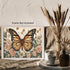 Posterizer 1 pcs- Beautiful brown butterfly next to wild Pink flowers-Art for Animal Lovers-Floral Botanical Art- Gift for Men Women Teens-Living ...