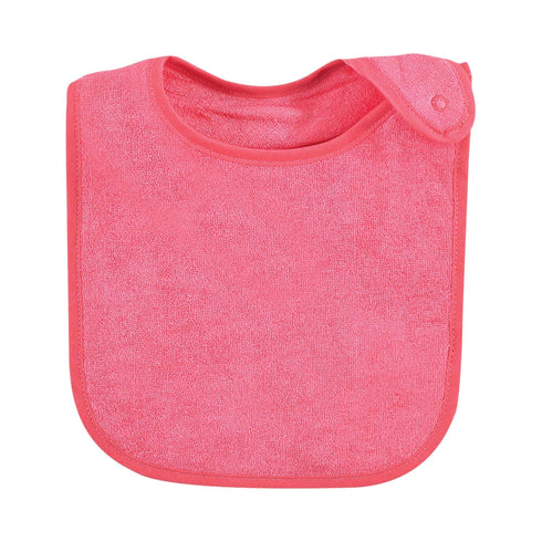 Hudson Baby Unisex Baby Rayon from Bamboo Terry Bibs, Coral Mint, One Size...