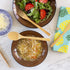 Totally Bamboo Take Along Reusable Bamboo Utensil Set with Straw, Dishwasher Safe, Pineapple Design...