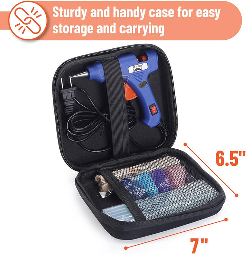Mr. Pen– Hot Glue Gun Kit, Hot Melt Glue Gun Mini with 20pcs Glue Gun Sticks and 20Wood Craft Sticks and 8Finger Protector, Hot Glue Gun, Glue Gun...